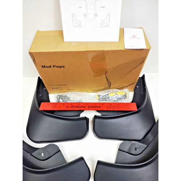 2025 Upgrade Mud Flaps Tesla Model 3 Highland Accessories No Drilling - Picture 7 of 13